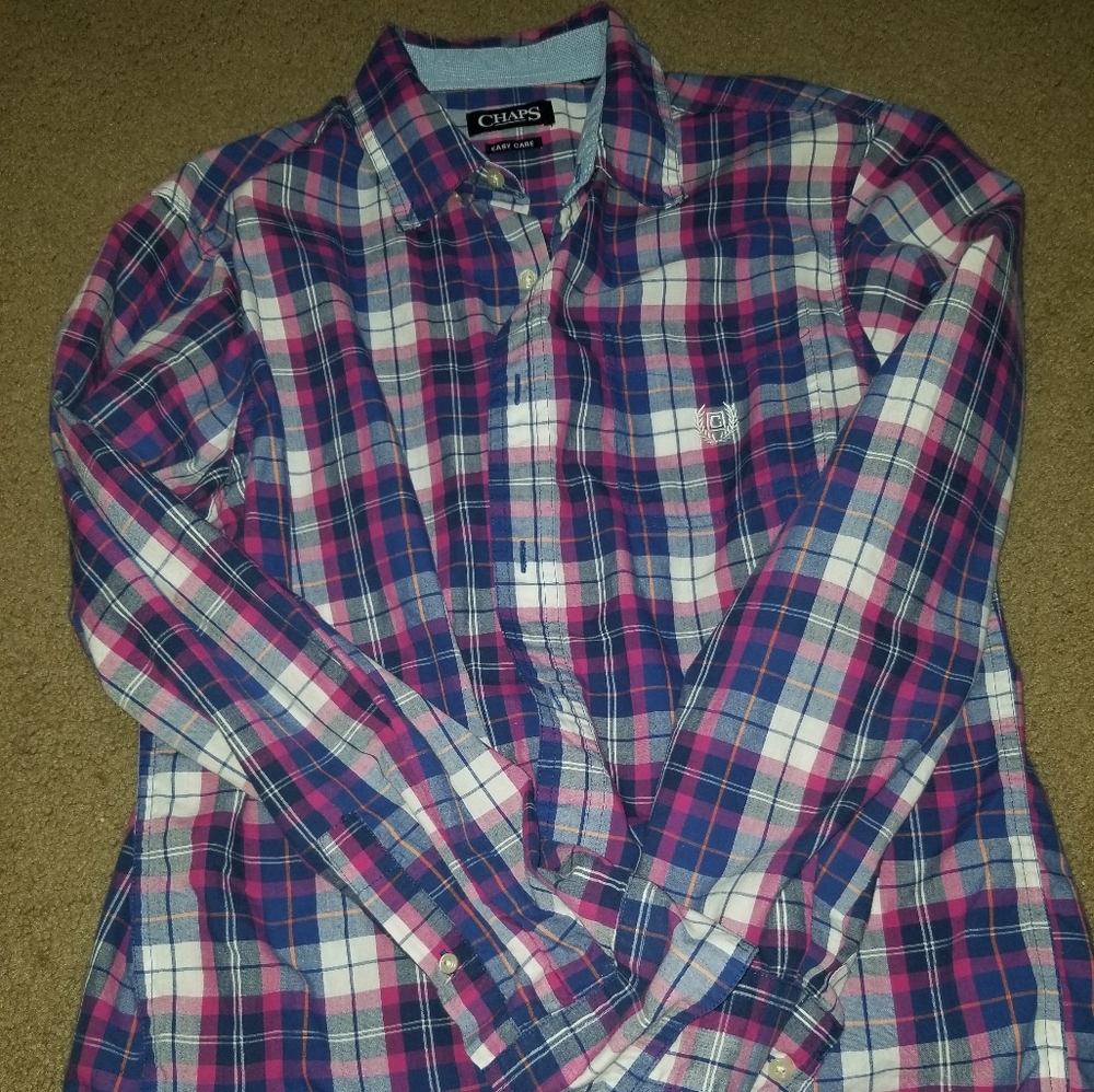 Chaps womens long sleeve button up